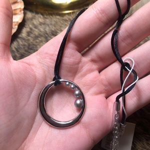 Sterling silver Misaki cultured pearl necklace